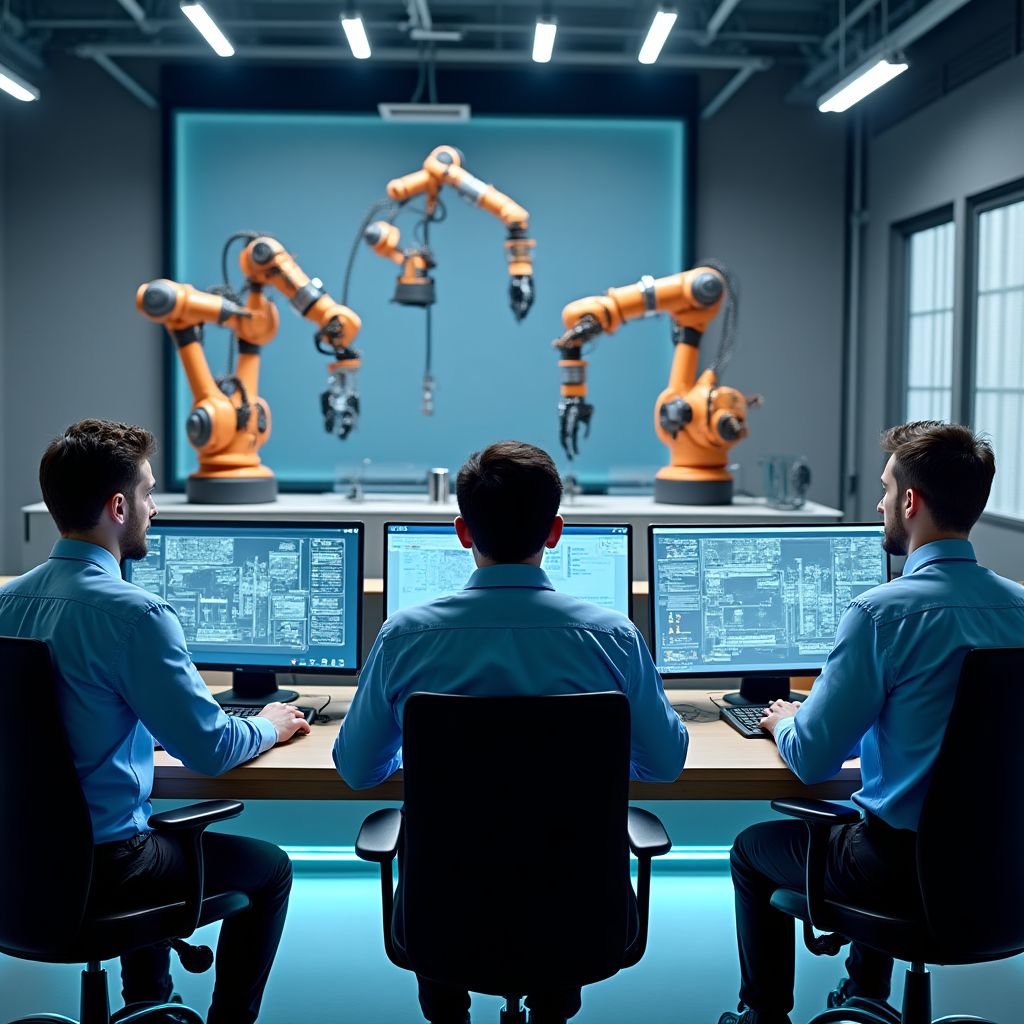 Taller de capacitación en robótica industrial